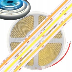 Taśma LED COB DEKORACYJNA 24V 5W 320 diod na metr Neon biały Zimny 1m