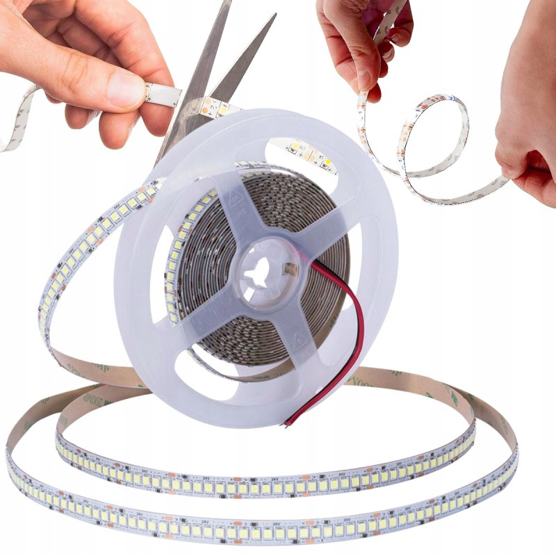 TAŚMA LED SUPER MOCNA PREMIUM 12V smd 2835 IP20 240diod/m NEUTRALNA 1m