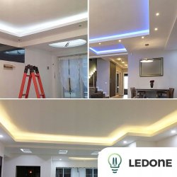 TAŚMA LED SUPER MOCNA PREMIUM 12V smd 2835 IP20 240diod/m NEUTRALNA 1m