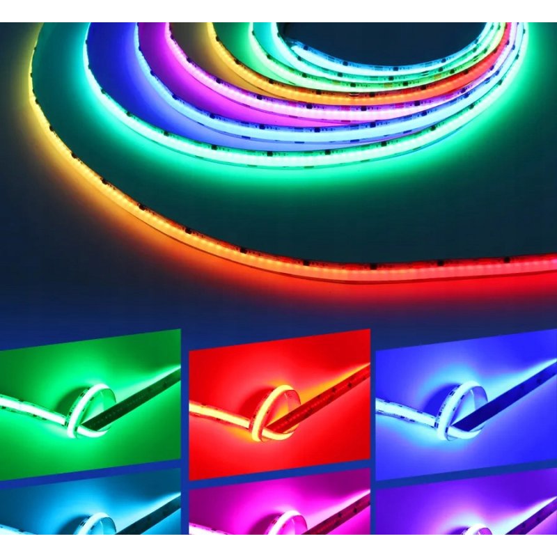 Taśma led COB RGB IP20 24V 720d Magic Pixel Adresowalna WS2811 cyfrowa 1mb