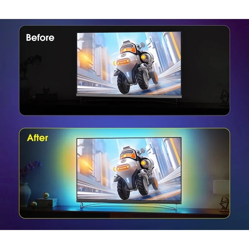 Podświetlenie TV 55 4K HDMI 2.0 Ambiente na Wi-Fi Smart Live TUYA LED RGB