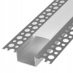 PROFIL XL aluminiowy do taśm led do płyt karton-gips KG + KLOSZ mleczny 3m