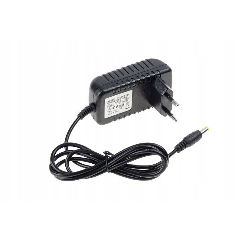 ZASILACZ WTYCZKOWY IMPULSOWY 24V 1A 24W wtyczka kabel DC do Taśm LED RGB