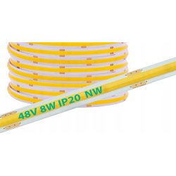Taśma LED COB linia PRO 48V 8W 480 diod na metr Neon NEUTRAL 1m z rolki 50m