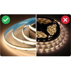 1mb TAŚMA LED COB 48V 8W IP67 NEON PRO linia CIEPŁA termococon wodoodporna