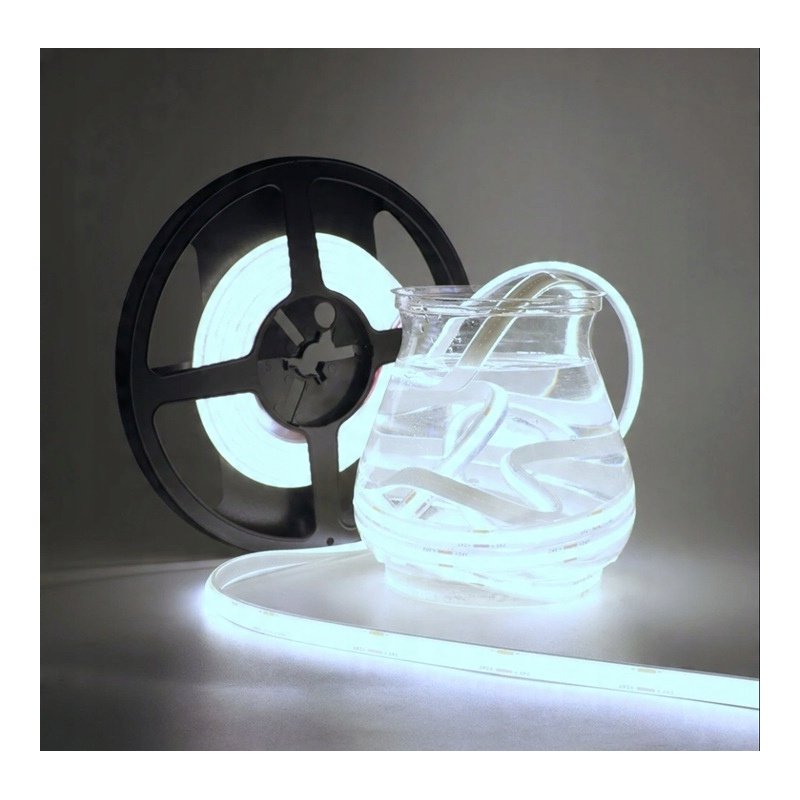 1mb TAŚMA LED COB 48V 8W IP67 NEON PRO linia ZIMNA termococon wodoodporna