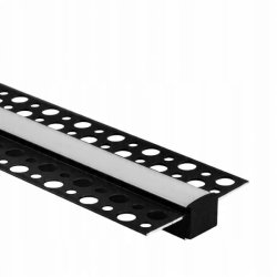 Zestaw PROFIL LED ALUMINIOWY do PŁYT karton-gips GK GIPSOWYCH + klosz 2m
