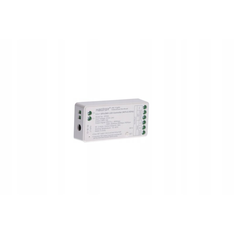 Sterownik MiLight SPiW5 cyfrowy SPI+DMX kolor/CCT/RGB/RGBW/RGBCCT 5-24V 10A