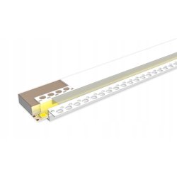 Zestaw PROFIL LED ALUMINIOWY do PŁYT karton-gips GK GIPSOWYCH + klosz 2m