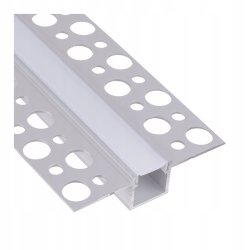 PROFIL ALU taśm LED do płyt karton-gips + KLOSZ 2m