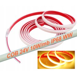 Taśma LED COB 24V 480 d. 3000K 10W/m IP68 5m do sauny basenu oczka wodnego