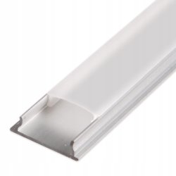 Profil ELASTYCZNY giętki do taśm LED COB na łuki okręgi aluminiowy + KLOSZ