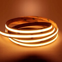 Taśma LED COB 24V 10W/m 480 linia neon barwa BIAŁA bardzo CIEPŁA 2060K 5mb