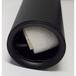 LAMPA WISZĄCA ZWIS żyrandol sufitowa TUBA 50cm na GU10 czarna