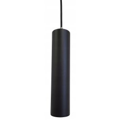 LAMPA WISZĄCA ZWIS żyrandol sufitowa TUBA 50cm na GU10 czarna