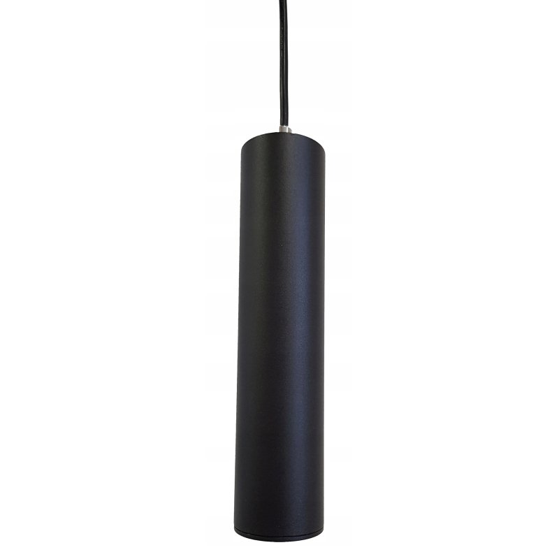LAMPA WISZĄCA ZWIS żyrandol sufitowa TUBA 50cm na GU10 czarna