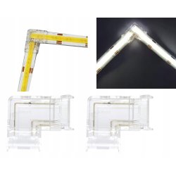 2x Złączka LED MONO CCT COB DIGITAL taśm cyfrowych 3PIN 10mm łącznik kątowy