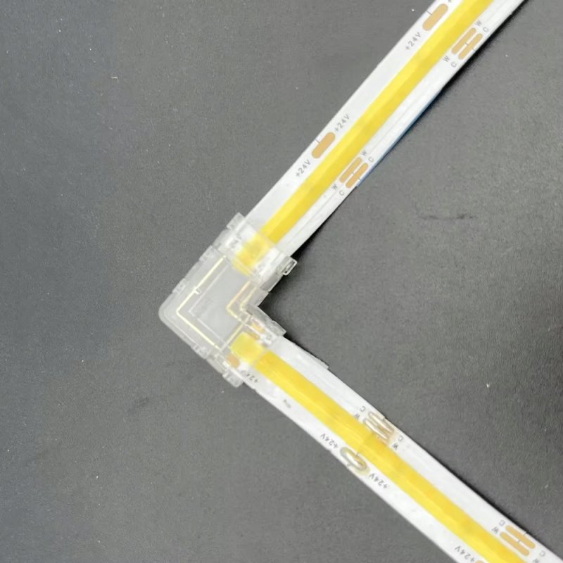 2x Złączka do taśm LED COB CCT multiwhite IP20 10mm łącznik kątowy na 3 PIN