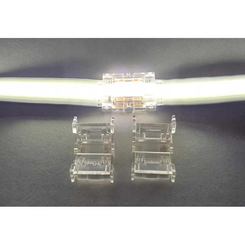 2x Złączka do taśm LED COB CCT multiwhite IP20 10mm łącznik prosty na 3 PIN