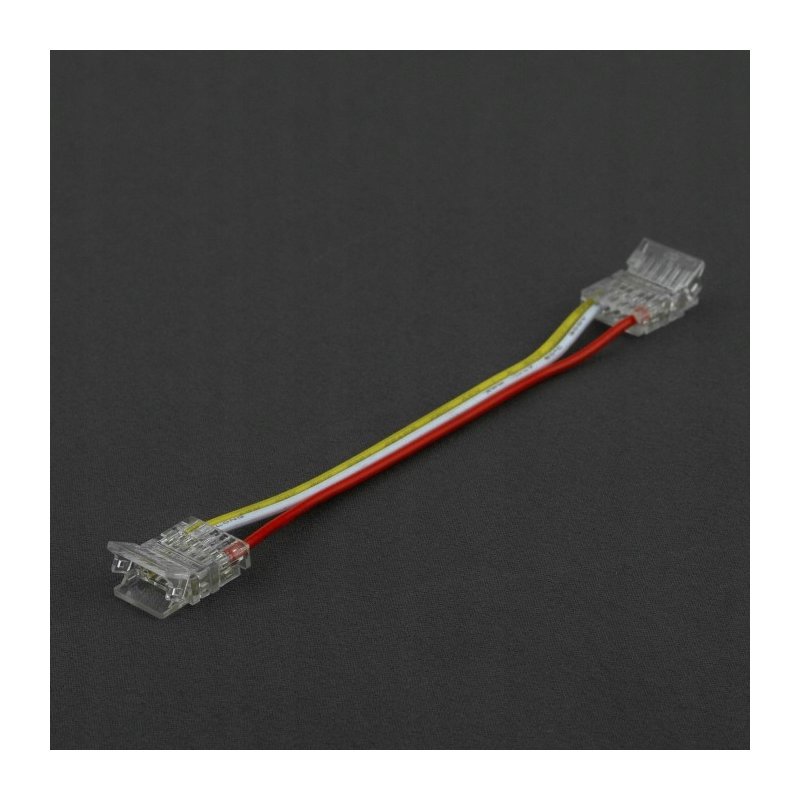 2x Złączka do taśm LED COB CCT IP20 10mm łącznik dwustronny z kablem 3 PIN