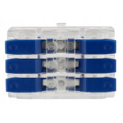 2x Szybkozłączka Elektryczna Przelotowa 3-torowa 4mm ZŁĄCZKA zacisk prosta