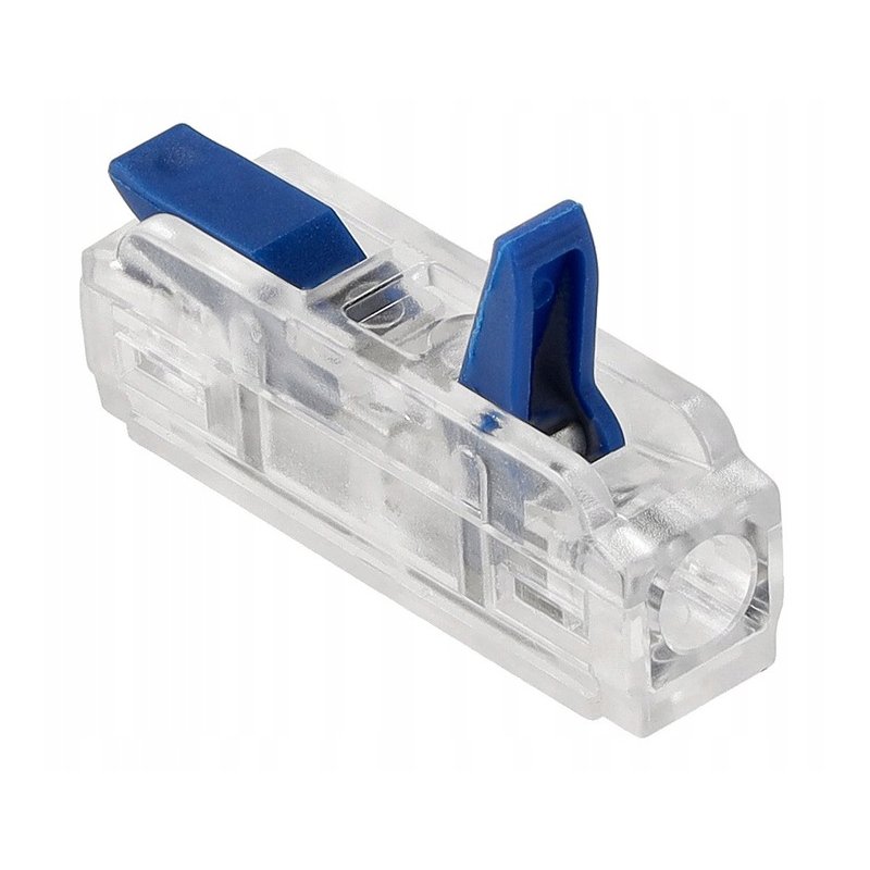 2x Szybkozłączka Elektryczna Przelotowa 1-torowa 4mm ZŁĄCZKA zacisk prosta