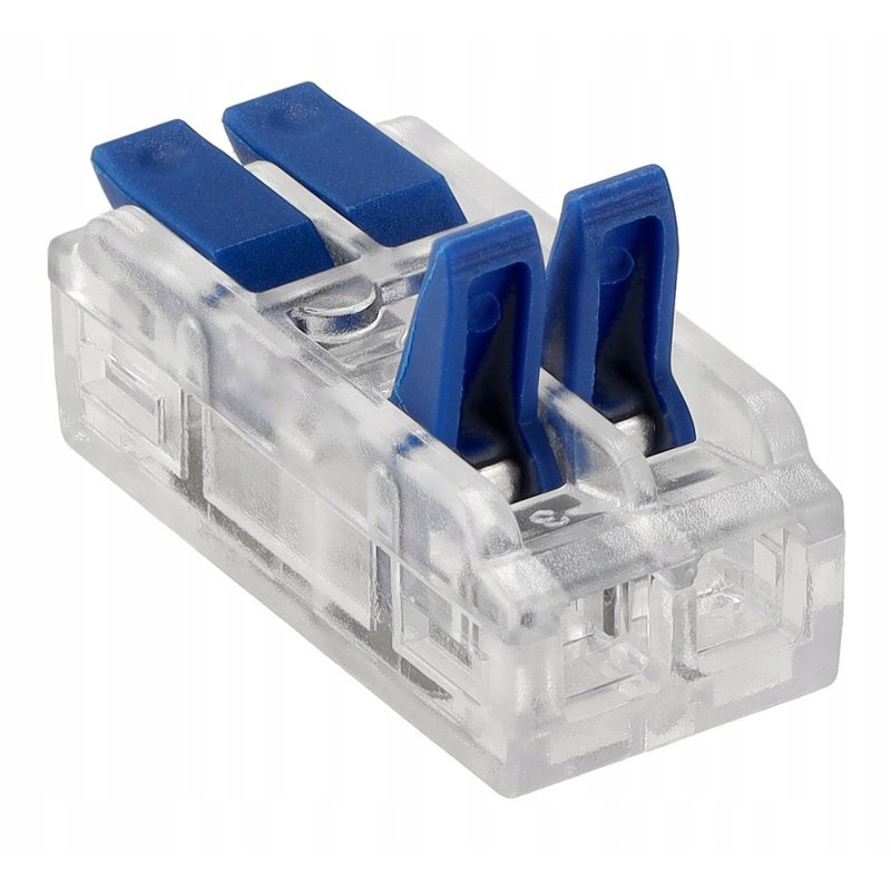 Złączka szybka zasisk przelotowa 4-torowa łącznik do taśm led RGB cob smd