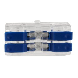 Złączka szybka zasisk przelotowa 4-torowa łącznik do taśm led RGB cob smd