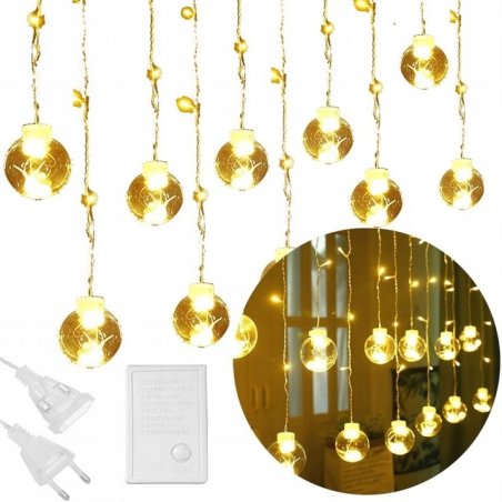 KURTYNA świetlna LAMPKI LED...