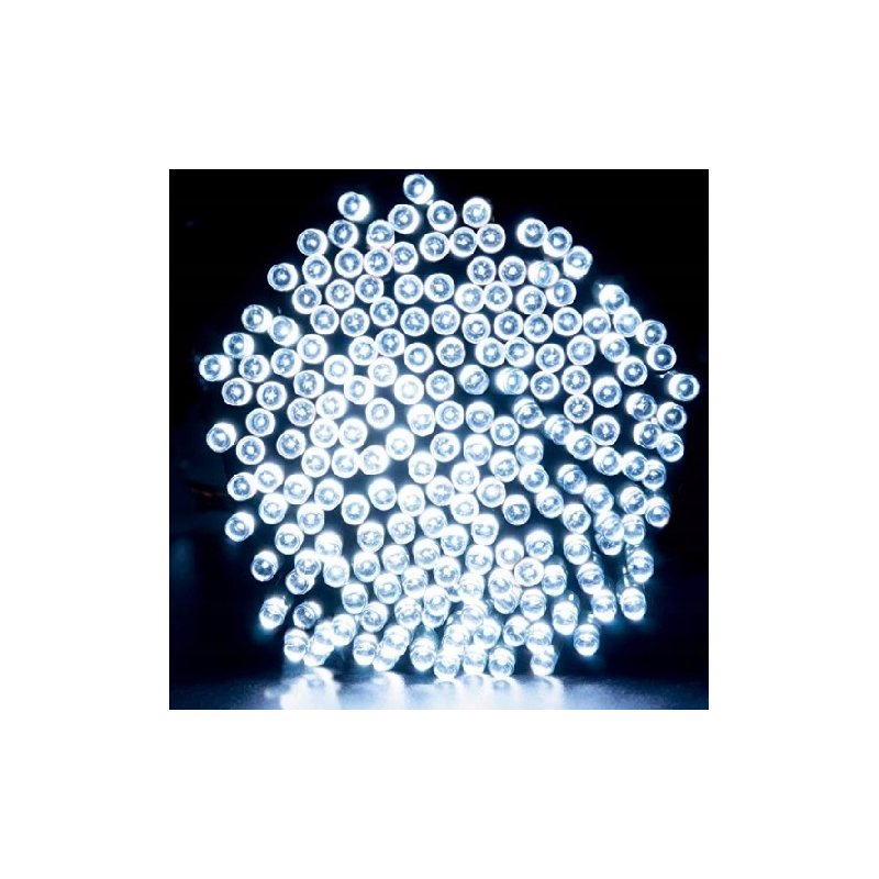 LAMPKI Choinkowe premium łańcuch 16m 200 LED biały zimny wewnętrzne ZIMNE