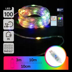 MAGICZNE LAMPKI CHOINKOWE TAŚMA LED RGB 1MLN KOLORÓW 100 LED 5m na USB DC5V