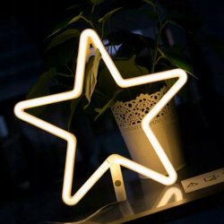 Gwiazda LED gwiazdka lampka świąteczna NEON ozdoba czubek na choinkę 27cm