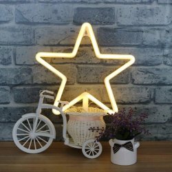 Gwiazda LED gwiazdka lampka świąteczna NEON ozdoba czubek na choinkę 27cm