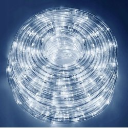 Wąż świetlny 300 LED SZNUR zimny Lampki choinkowe zewnętrzne IP44 10m ZIMNE