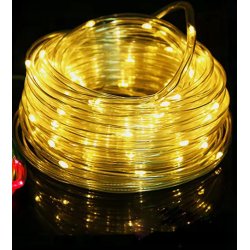 Wąż świetlny 300 LED SZNUR WW Lampki choinkowe zewnętrzne IP44 10m CIEPŁE