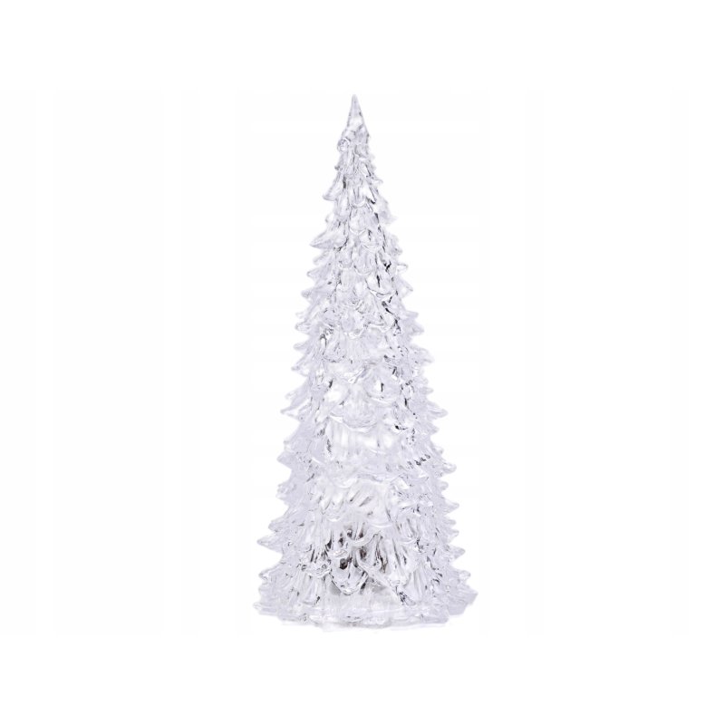 CHOINKA ŚWIĄTECZNA LED RGB lampka 12,5cm dekoracja ozdoba świąteczna Akryl