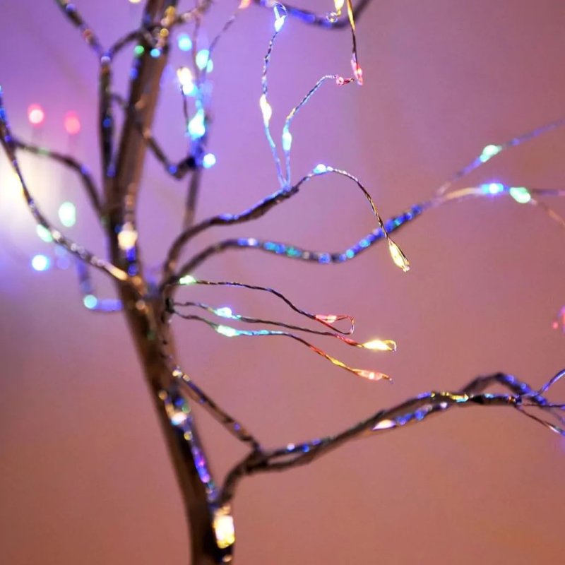 Drzewko Świąteczne Choinka 108 Led MULTIKOLOR Bonsai 50cm Dekoracja Ozdoba