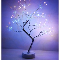 Drzewko Świąteczne Choinka 108 Led MULTIKOLOR Bonsai 50cm Dekoracja Ozdoba