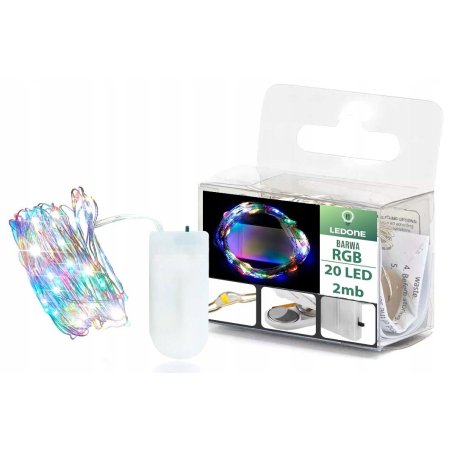 Lampki choinkowe RGB sznur...
