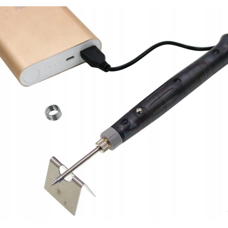 LUTOWNICA ręczna mini oporowa kolbowa na USB 8W 5V grot SMD do taśm led