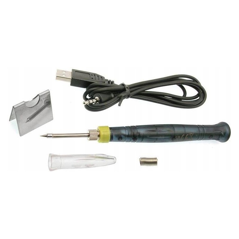 LUTOWNICA ręczna mini oporowa kolbowa na USB 8W 5V grot SMD do taśm led