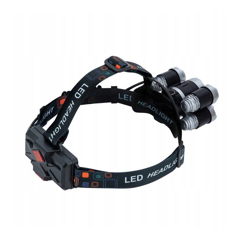 Latarka czołowa 5 LED T6 akumulatorowa warsztatowa