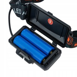 Latarka czołowa 5 LED T6 akumulatorowa warsztatowa