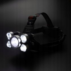 Latarka czołowa 5 LED T6 akumulatorowa warsztatowa