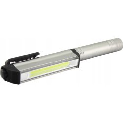 Latarka LED COB 3W ręczna długopis MINI klips na magnes na 3 baterie AAA