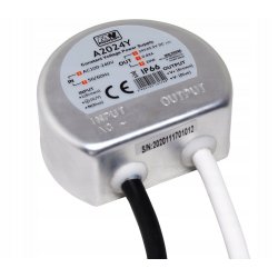 Zasilacz do puszki fi60 do taśm LED 24V 20W 1,2A dopuszkowy IP67 hermetyk