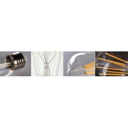 Żarówka LED filament E27 ST64 16W MOCNA retro ciepła CLEAR