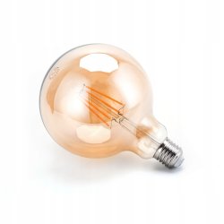 Żarówka E27 LED FILAMENT 6W Vintage G125 bańka dymna ciepła WW