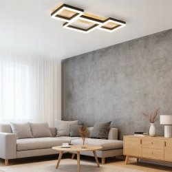 LAMPA SUFITOWA ŻYRANDOL Plafon MODERN LED Wisząca 70W 3 barwy CCT na PILOT