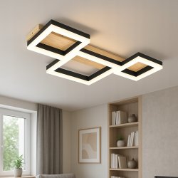 LAMPA SUFITOWA ŻYRANDOL Plafon MODERN LED Wisząca 70W 3 barwy CCT na PILOT